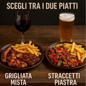 2 PIATTI IN PROMOZIONE 🥩🍗🍺🍷