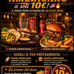 MENU' DI MAGGIO valido solo dal (lunedì al venerdì)